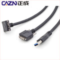 Industrial Camera Line 2 3 5M camera line USB screws fixed micro B Right angle elbow USB3.0 data cable